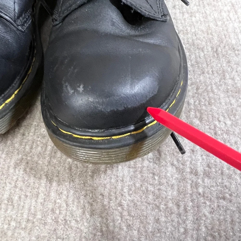 Dr Martens Black Leather Ankle Boots Zip EU36‎ 5L 4M 3 Kids Lace Up Round Toe